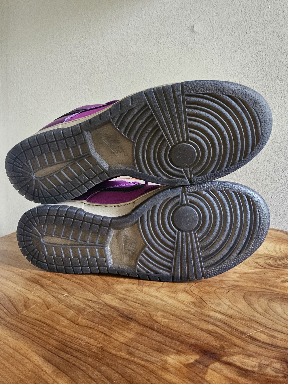 Nike Dunk Low-Inspired Sneakers in Purple and Magenta - Picture 3 of 6